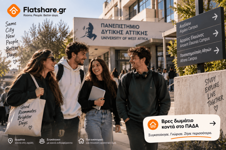 Πού μένουν οι φοιτητές του Πανεπιστημίου Δυτικής Αττικής